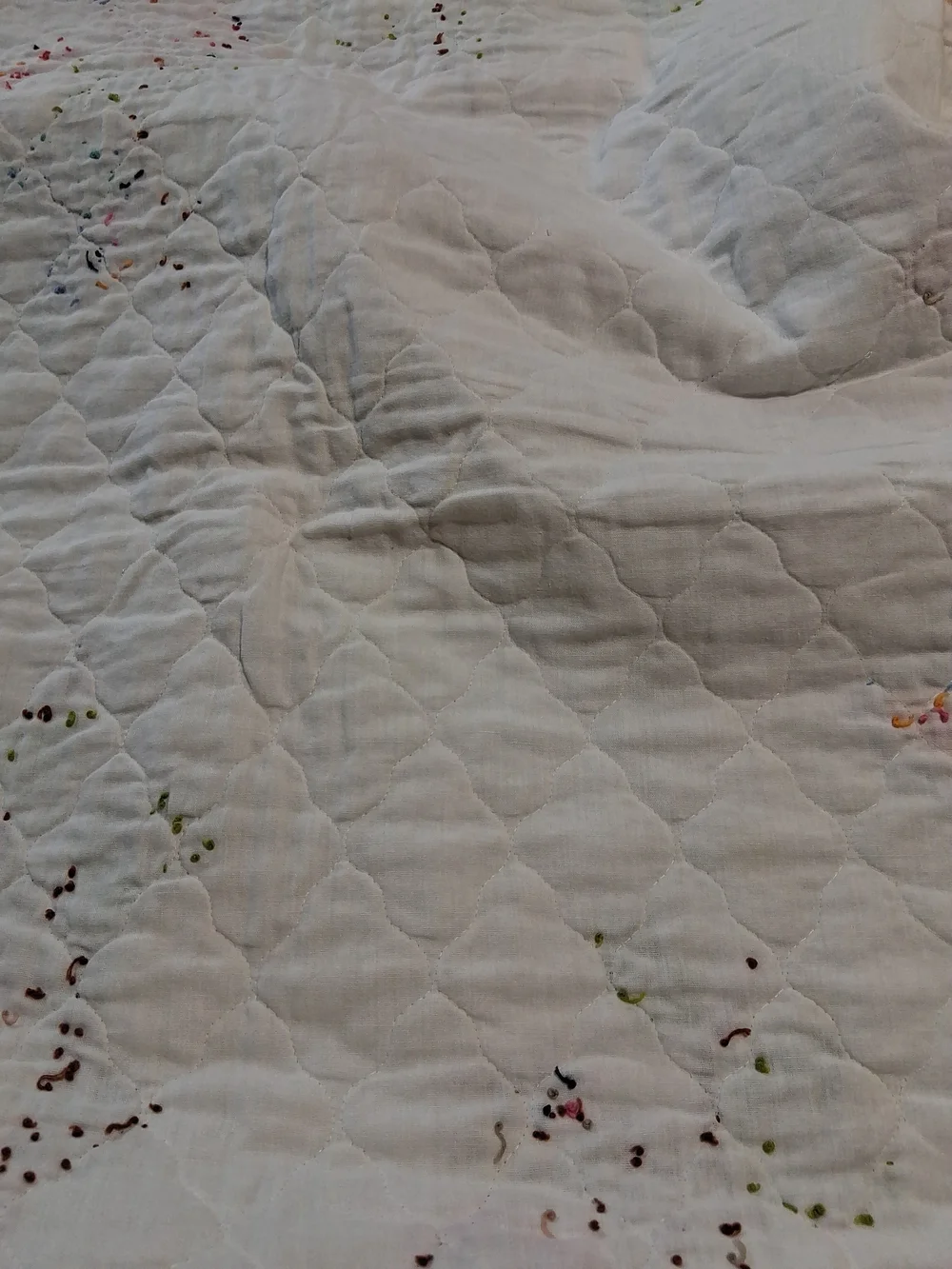 4 Handmade Vintage Embroidered Baby Quilts -2 Bambi, Sunbonnet Sue Applique...